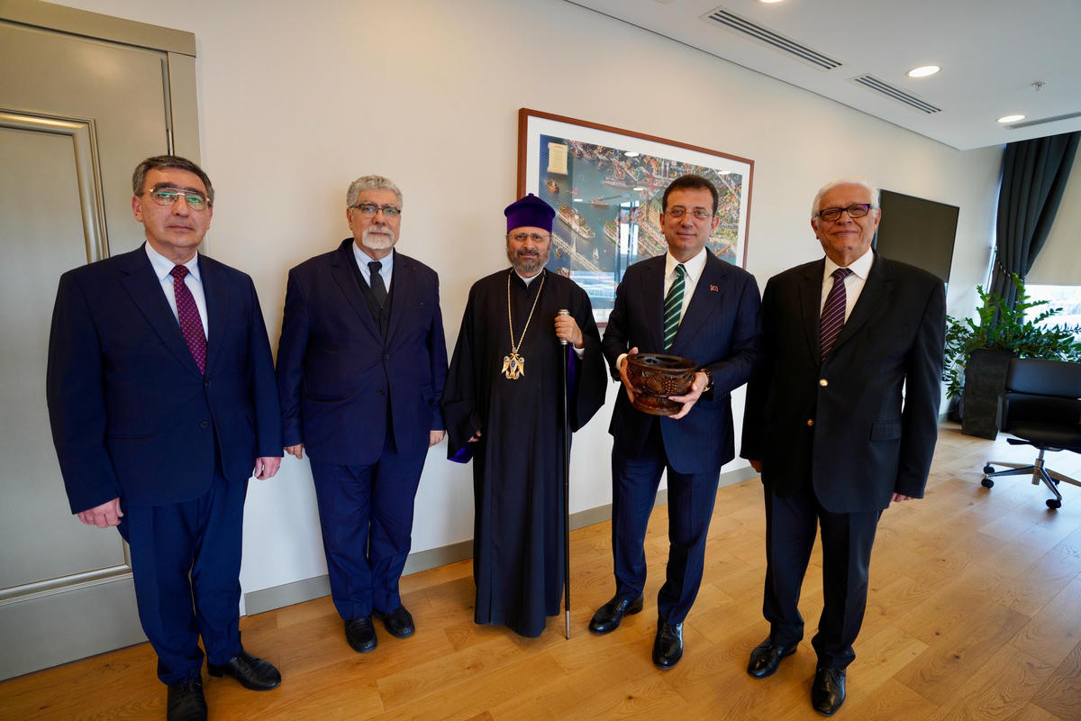 Patrik Maşalyan İmamoğlu'nu ziyaret etti